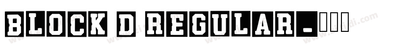 Block D Regular字体转换